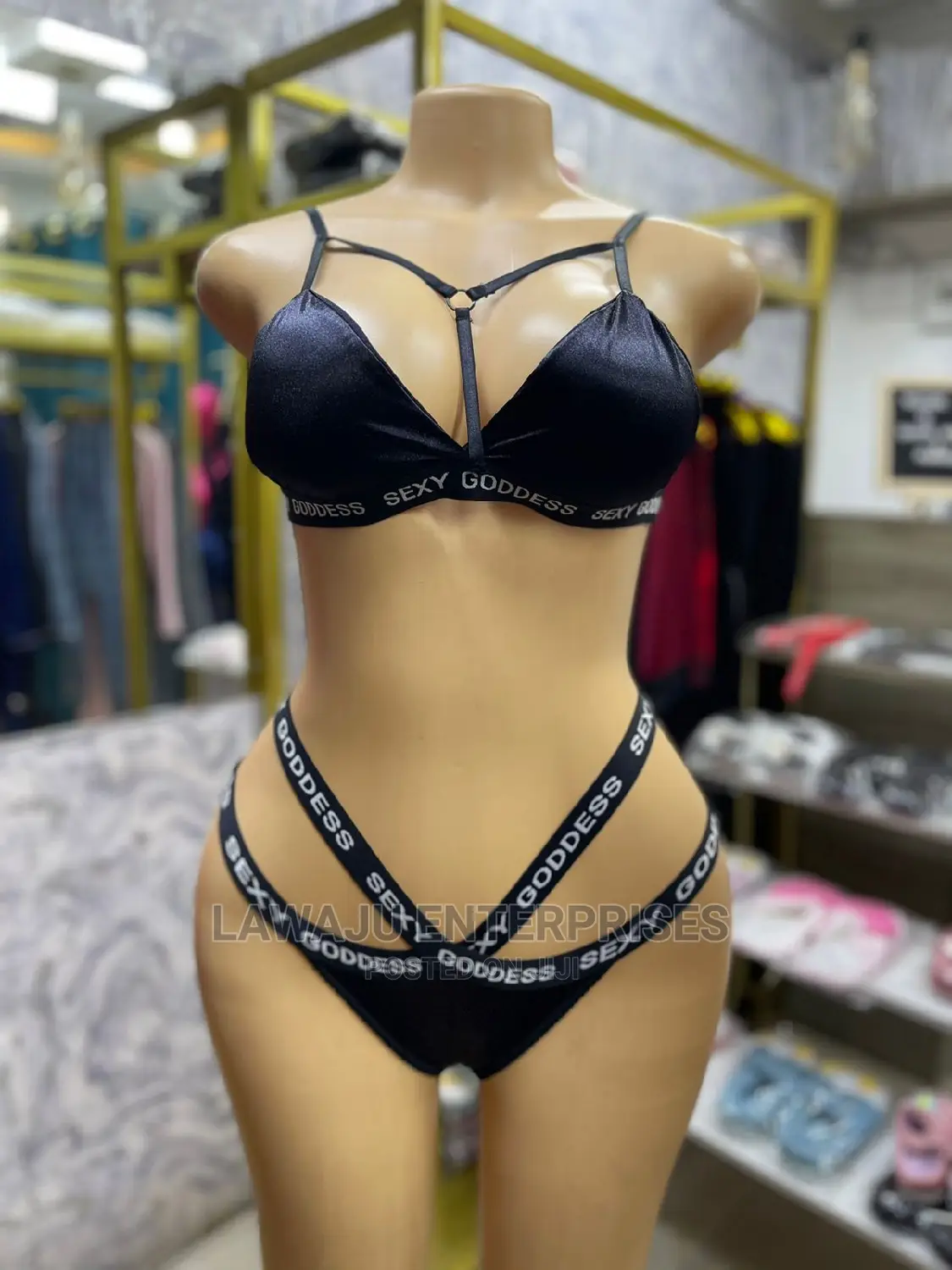 2pcs Sexy Goddess Bra Panty Lingerie Set