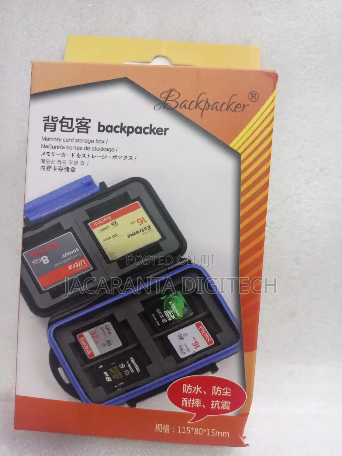 Memory Card Case Holder for 8SD+4CF SDHC Cards Waterproof
