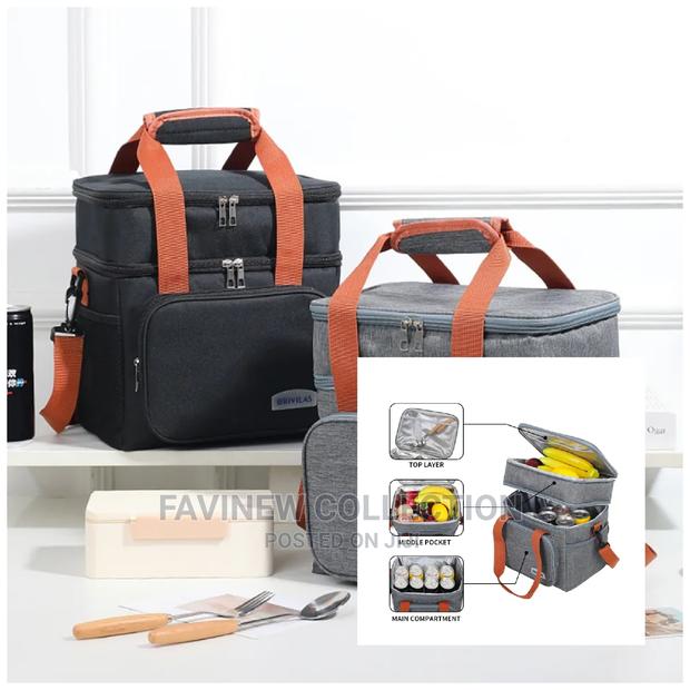 Double Compartment (15L) Quality Insulated Lunch Bag - thumbnail 2