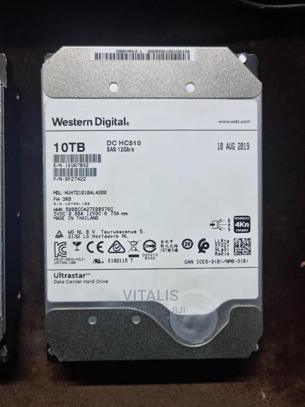 Western Digital 10tb SAS HDD - main view