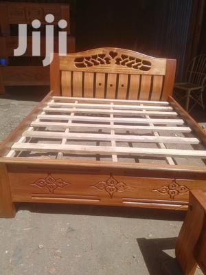 Mahogany Hard Wood Bed 5*6