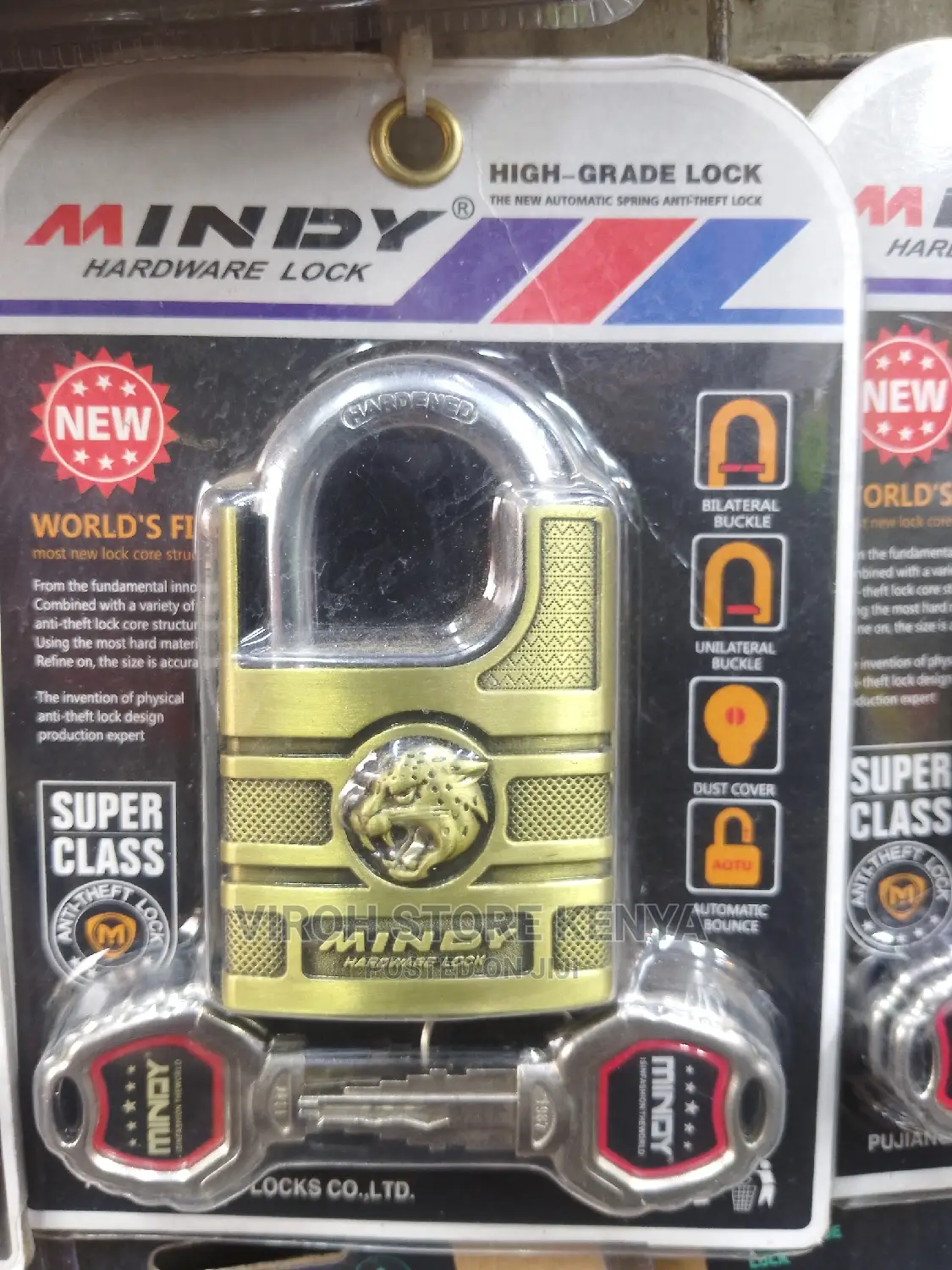 Mindy Hardware Padlock 4 Keys With Shackles Mindy Lion