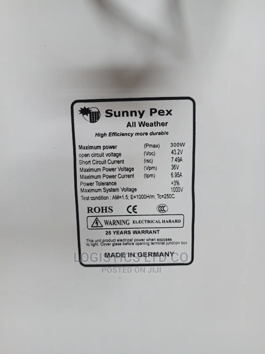 400w Solar Panel Monocrystalline All Weather Panel