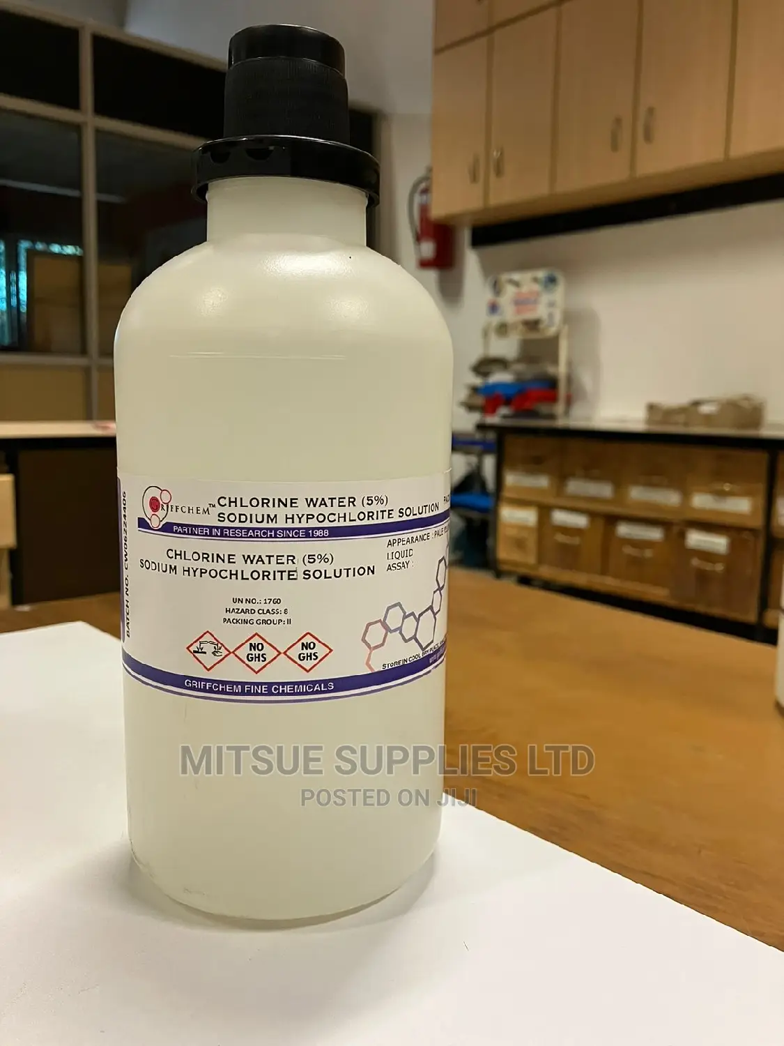 Sodium Hypochlorite Solution 1 Litre 5%