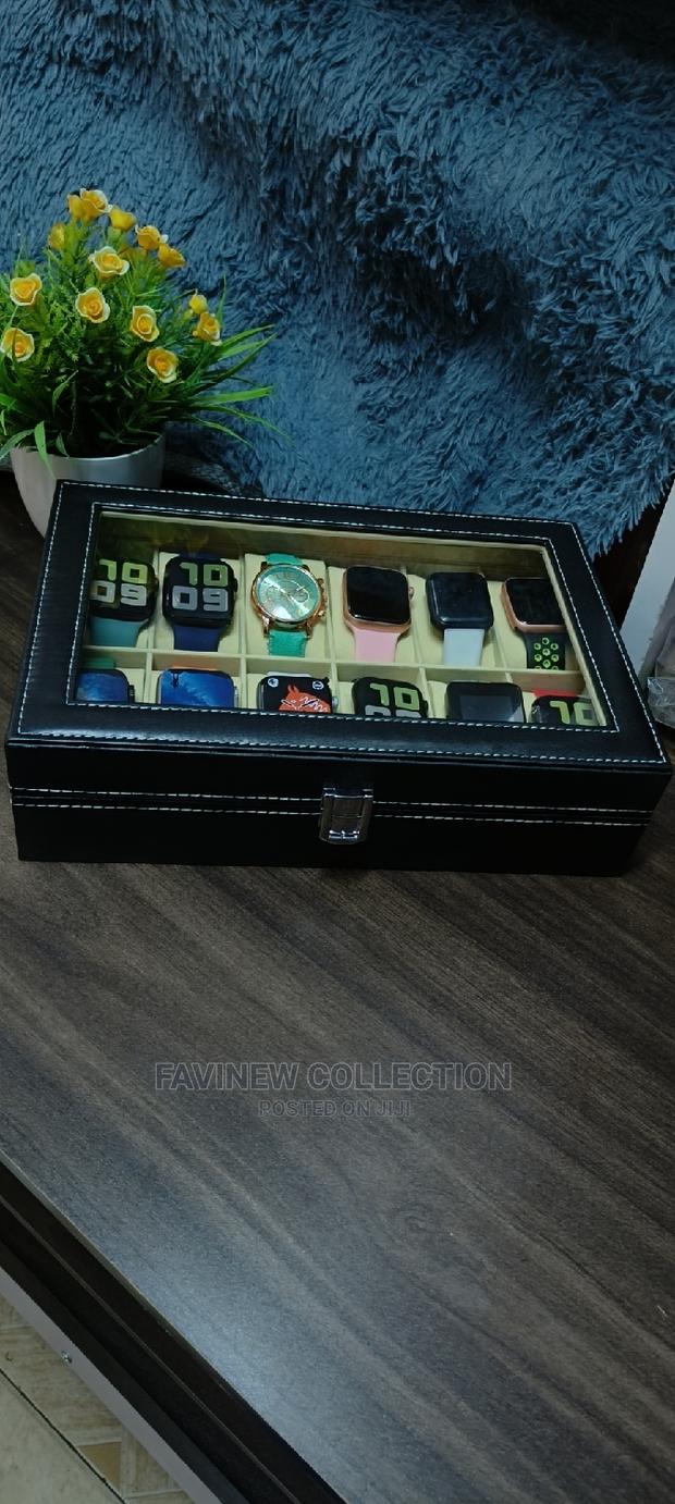12 Slot Pu Leather Watch Display Box - thumbnail 6