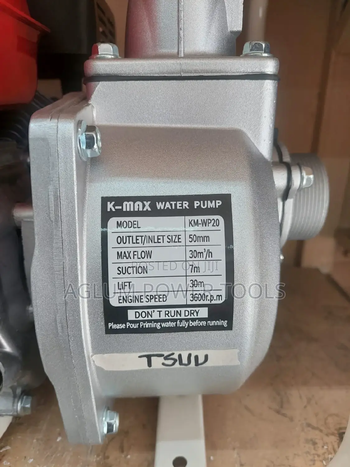 K Max Water Pump 7.5HP