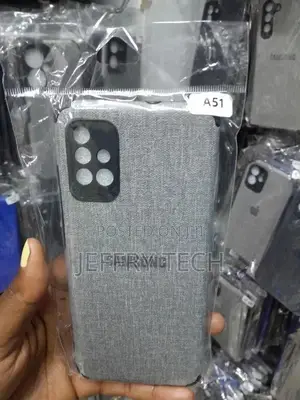 Samsung Galaxy A51, Fabric Case Cloth Canvas Hard PC Phone C