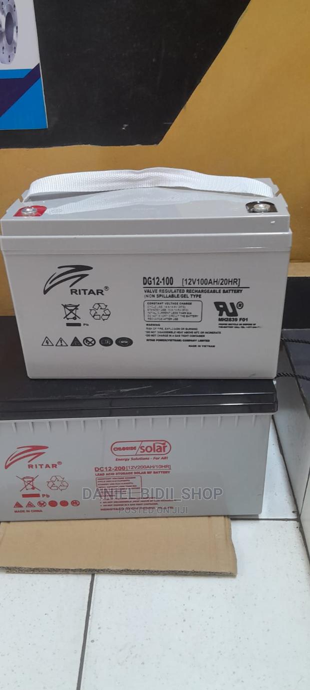 Ritar Solar Backup Battery DG12-100AH 20hr - main view