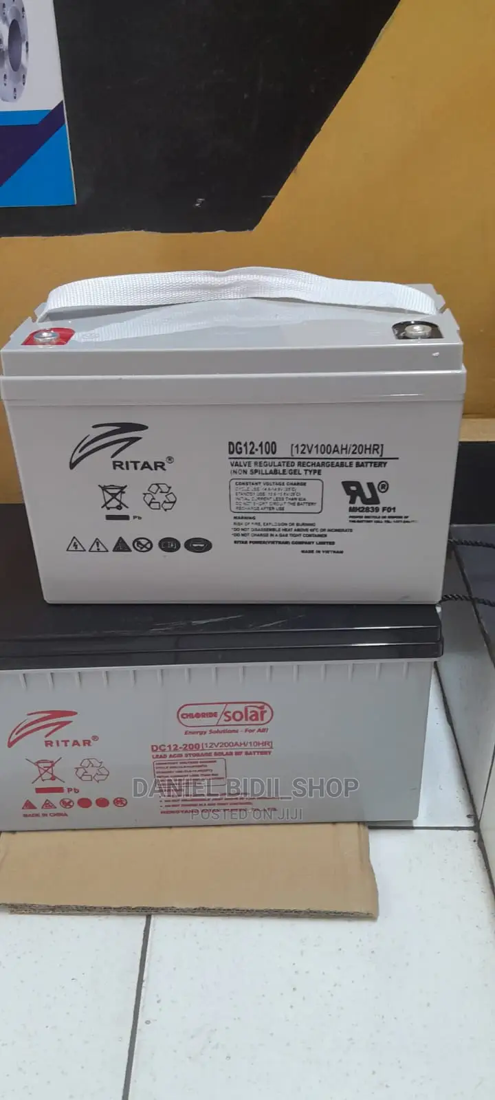 Ritar Solar Backup Battery DG12-100AH 20hr