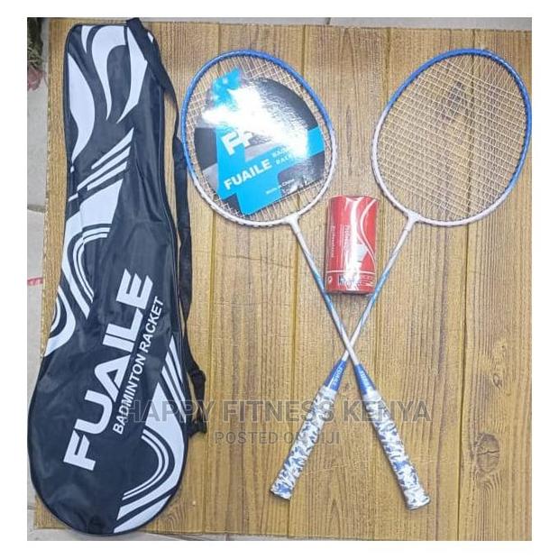 Generic Badminton Set 2 Rackets 2 Shuttlecocks+Carrier Bag - thumbnail 2