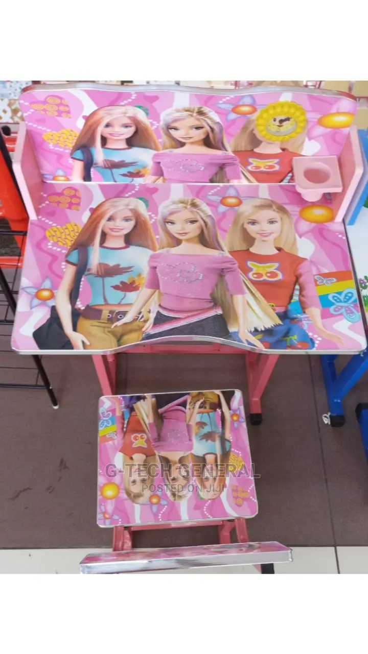 Pink Adjustable Kid's Table a-27 for Girls