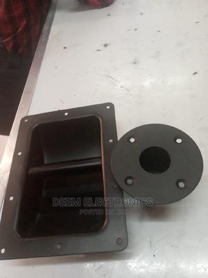 Metallic Speaker Handle and Speaker Port - main view