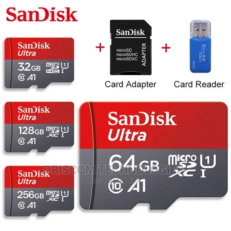 Sandisk Memory Card Ultra 4gb, 8gb, 16gb, 32gb, 64gb, 128gb in Nairobi