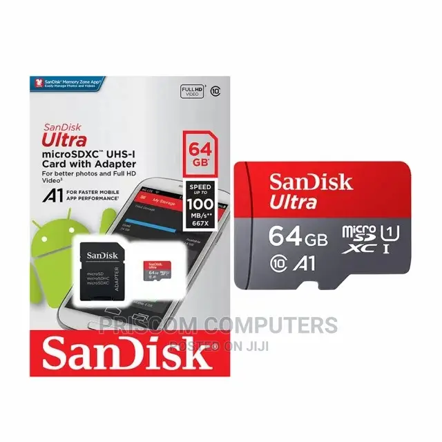 Sandisk Memory Card Ultra 4gb, 8gb, 16gb, 32gb, 64gb, 128gb
