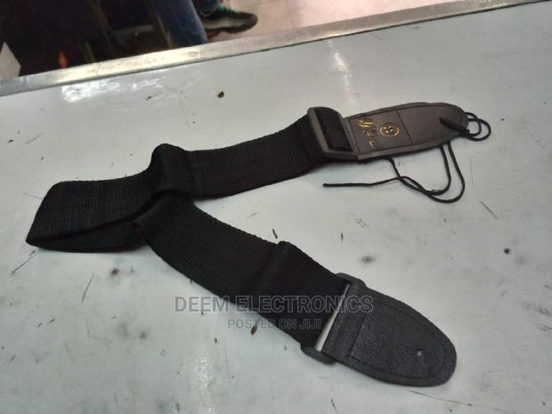 Guitar Strap, Black Long - main view