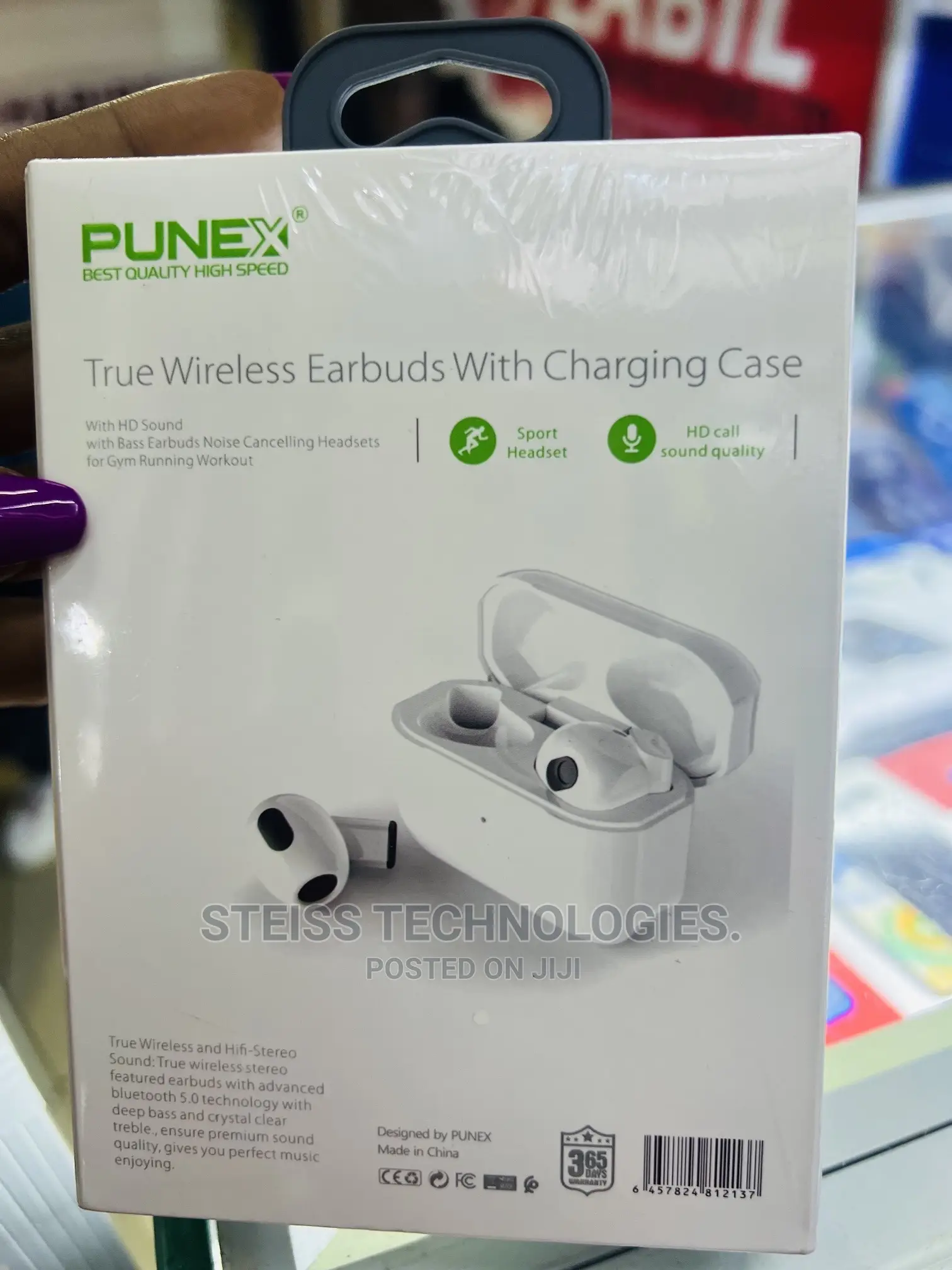 Punex Flat Wireless Earbuds 