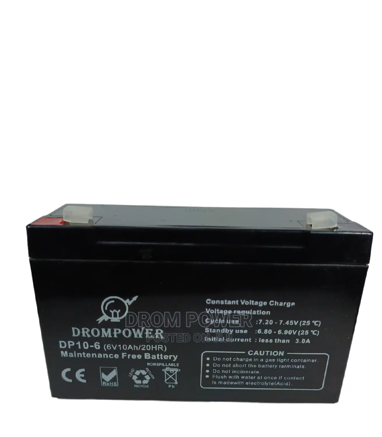 Drom 6v 10ah Battery