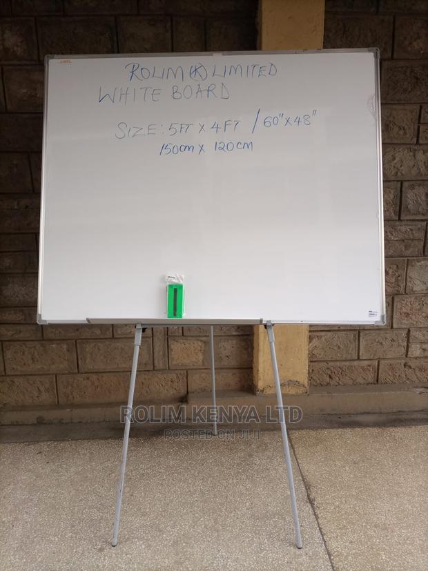 White Board 5ftx4ft With Tripod Whiteboard Stand - main view