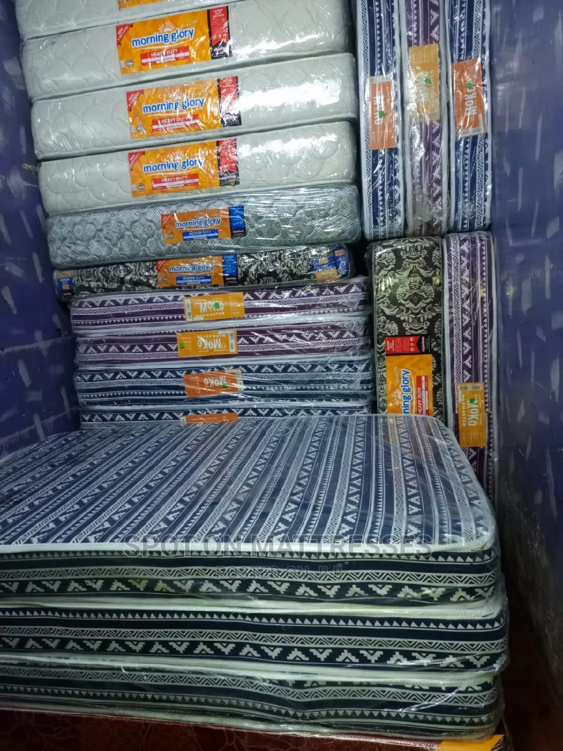 Moko/Superfoam Mattresses HD 8inch Thick.