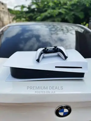 Hot White Like a Snow Ps5 Console With Its Controller