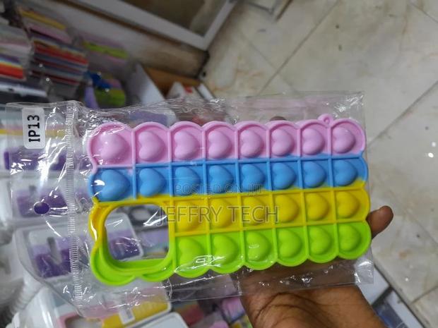 Back Cover for Apple iPhone 13 Push Pop It Rainbow Bubble - main view