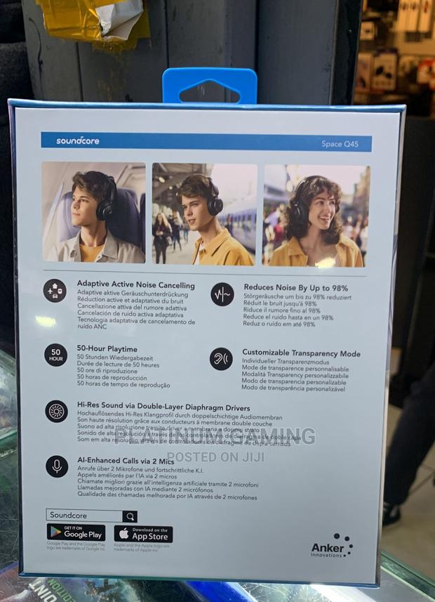 Anker Space Q45 Adaptive Active Noise Cancelling Headphones, - thumbnail 3