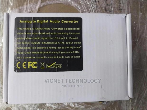 Analog to Digital Audio Converters (RCA, L/R TO OPTICAL)