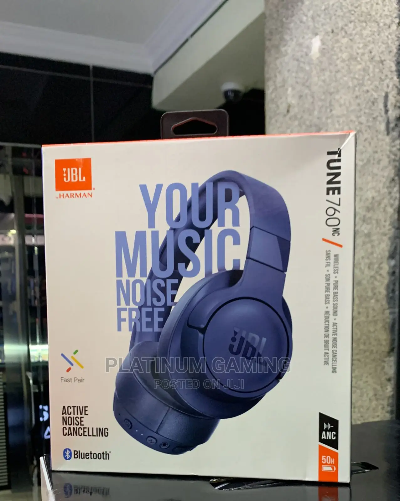 JBL Tune 760NC, Wireless Over Ear Active Noise Cancellation