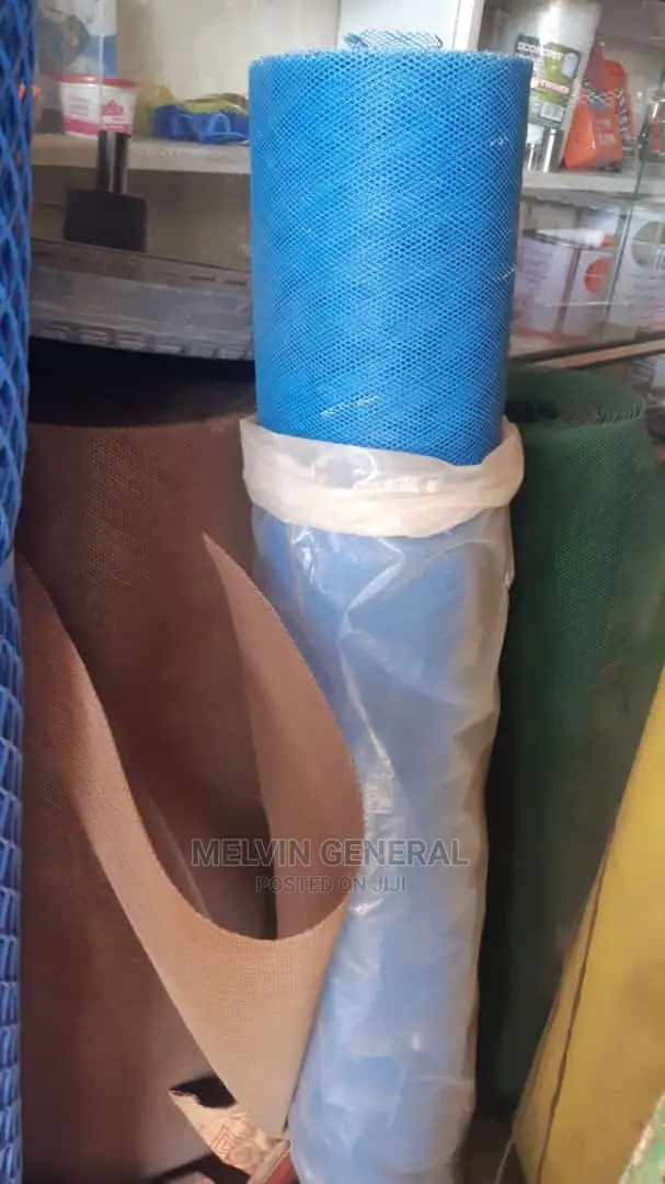 Blue Plastic Mosquito Net. 3ft by 25m