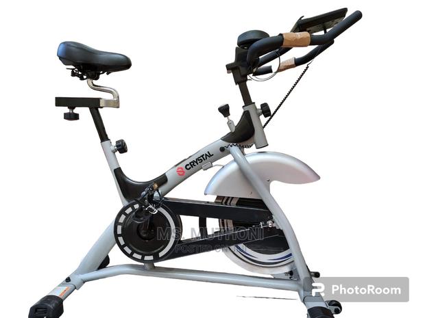 *Modern Improved Crystal Spin Bike With Shock Absorber