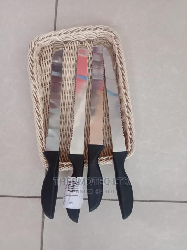 Black Handle Bread Knife