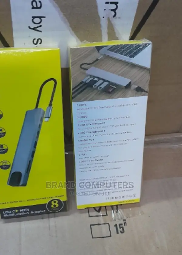 8-in-1 USB-C Adapter Type-C Hub 