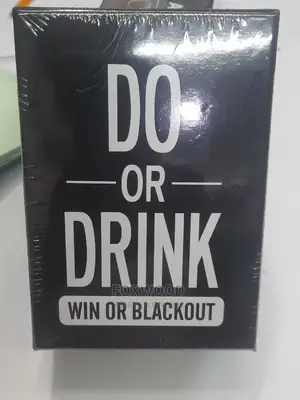 Do or Drink Game Card Win or Blackout Game for Adult