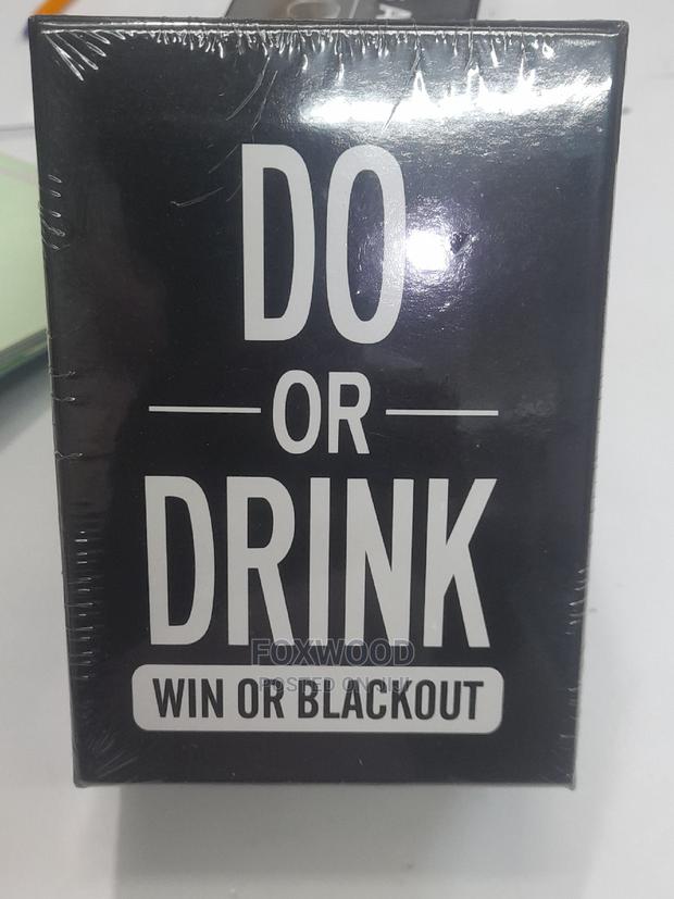 Do or Drink Game Card Win or Blackout Game for Adult