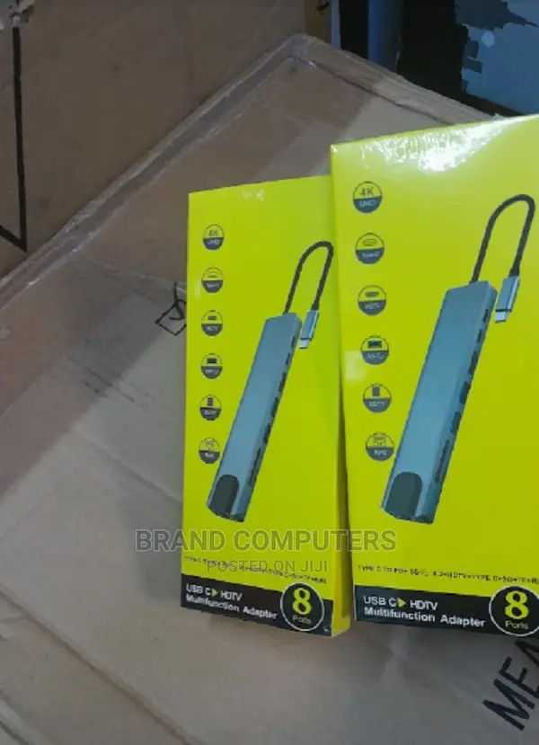 Macbook Adapter 8-in-1 USB C Hub Type-C Docking Station