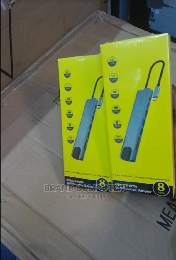 8 in 1 USB-C Adapter Type-C Hub for Mac Book