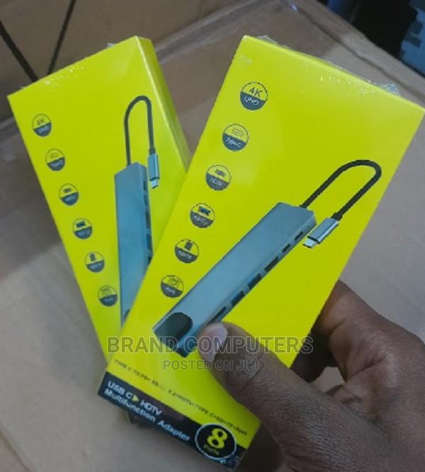 8 in 1 USB C Adapter Type-C to HDMI Mac Book Adapter - main view