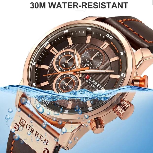 Curren 8219 Chronograph Brown Leather Brown Face Watch - thumbnail 9