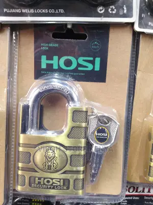 Hosi Security Lock Padlock - Anti-Cut Shackle - Unique Key