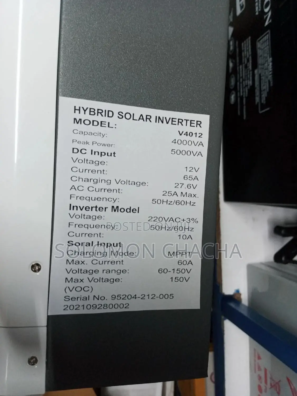 Solarmax 4000w Solar Hybrid Inverter Best In Market