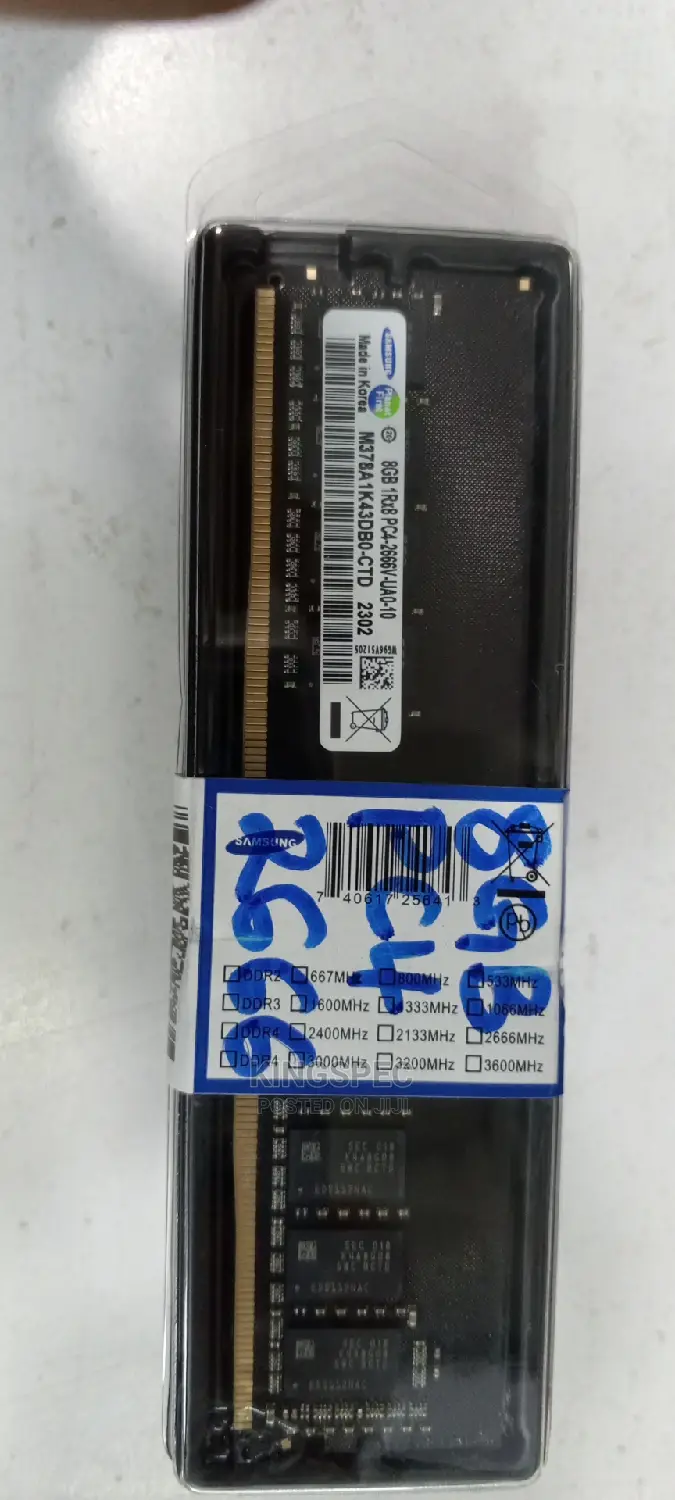 Desktop Memory 8gb Ddr4(Pc4) 2666mhz