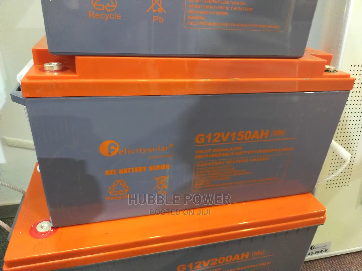 Felicity Solar Gel Battery 12v 200ah 1 Year Warranty