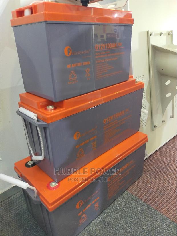 Felicity Solar Gel Battery 12v 200ah 1 Year Warranty - main view