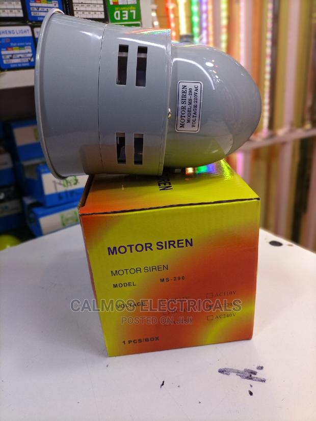 Motor Siren Alarm - main view