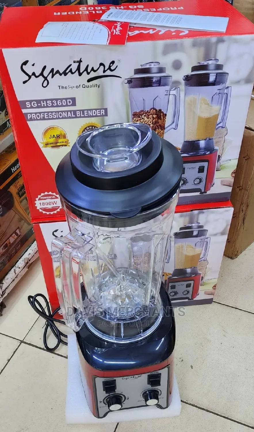 Signature Commercial Blender With 1800W 4L Jig in Nairobi Central