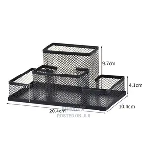 Pen Holder Metal Wire Mesh Pencil Container