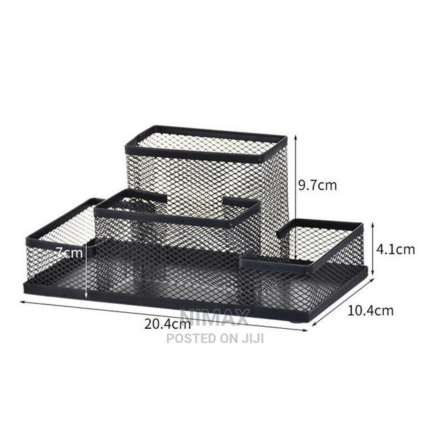 Pen Holder Metal Wire Mesh Pencil Container - thumbnail 4