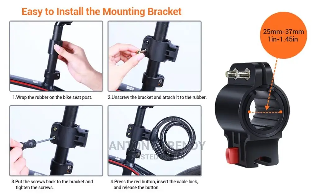 5-Digit Combination Cable Lock