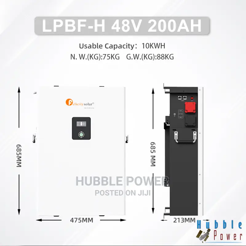 Lithium Ion Phosphate Battery 10kwh 51.2v 6000cycles 80%Dod