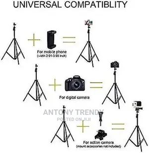 Portable 2.1m Tripod Stand Camera Stand Camera Stand